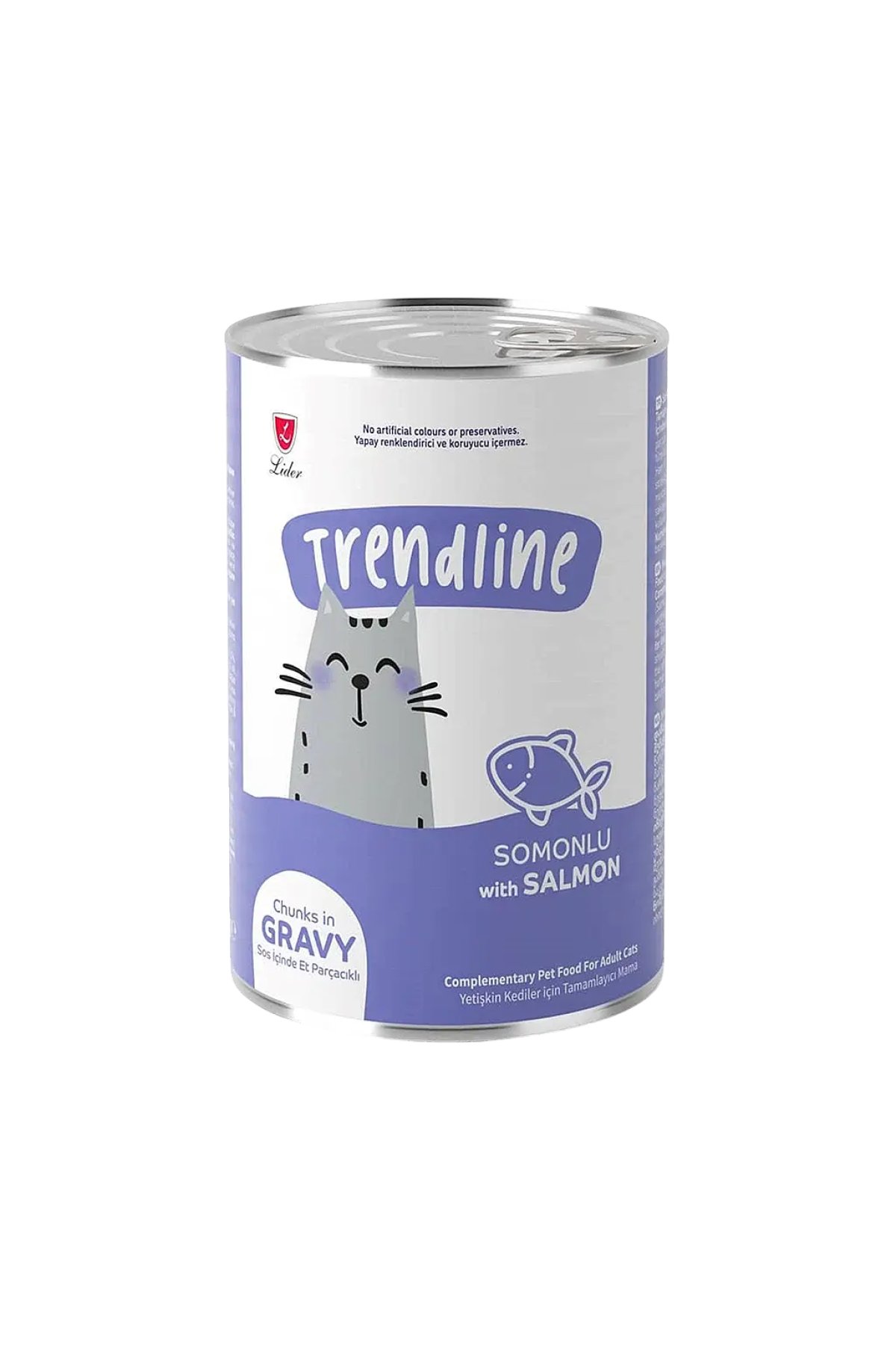 Sos İçerisinde Et Parçacıklı Somonlu Yetişkin Kedi Konservesi 400 gr