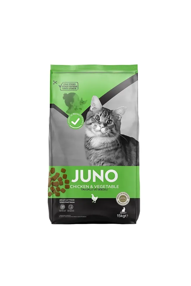 Tavuklu Ve Sebzeli Yetişkin Kedi Maması 15 kg
