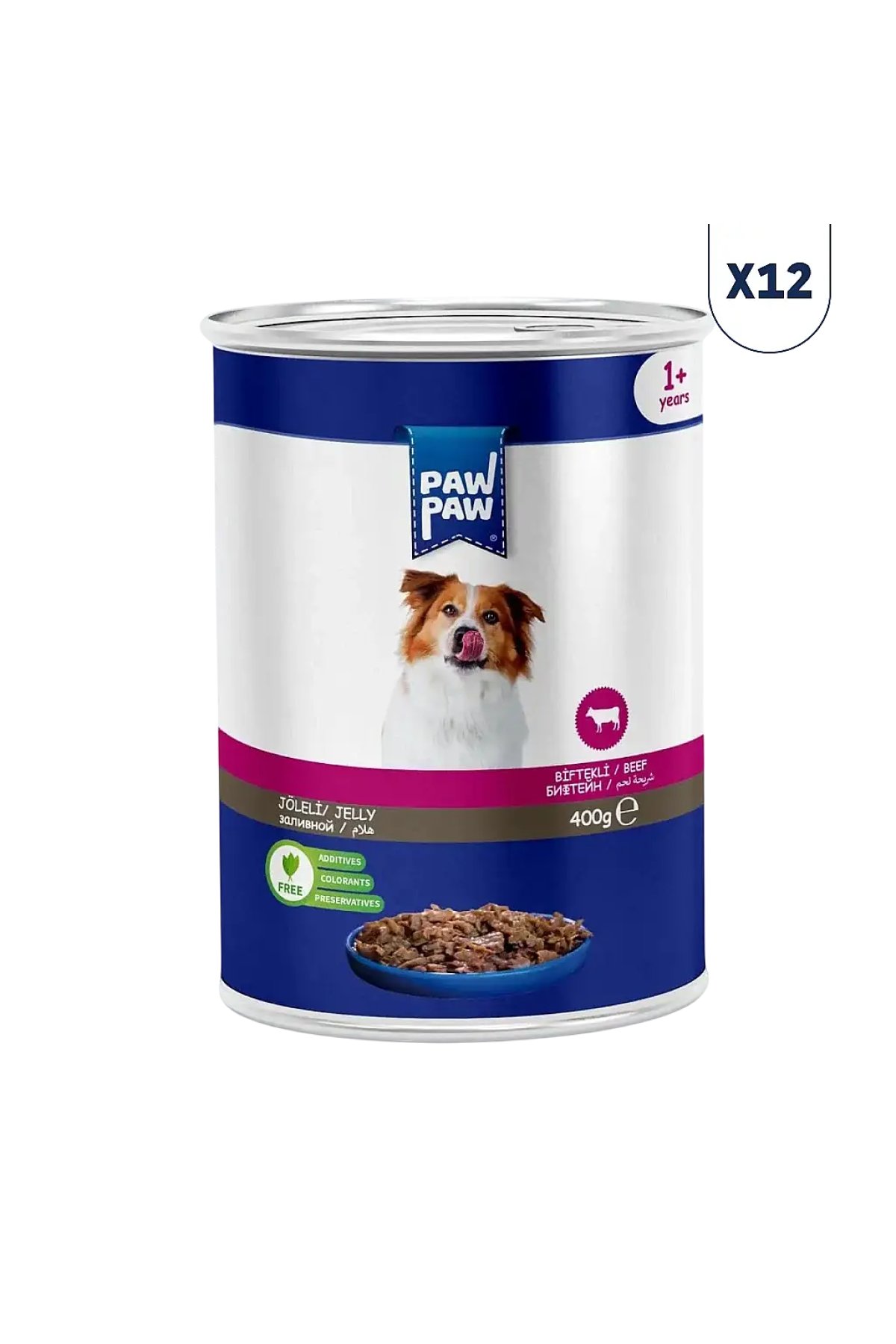 Sığır Etli Yetişkin Köpek Konserve Maması 400 gr 12'li