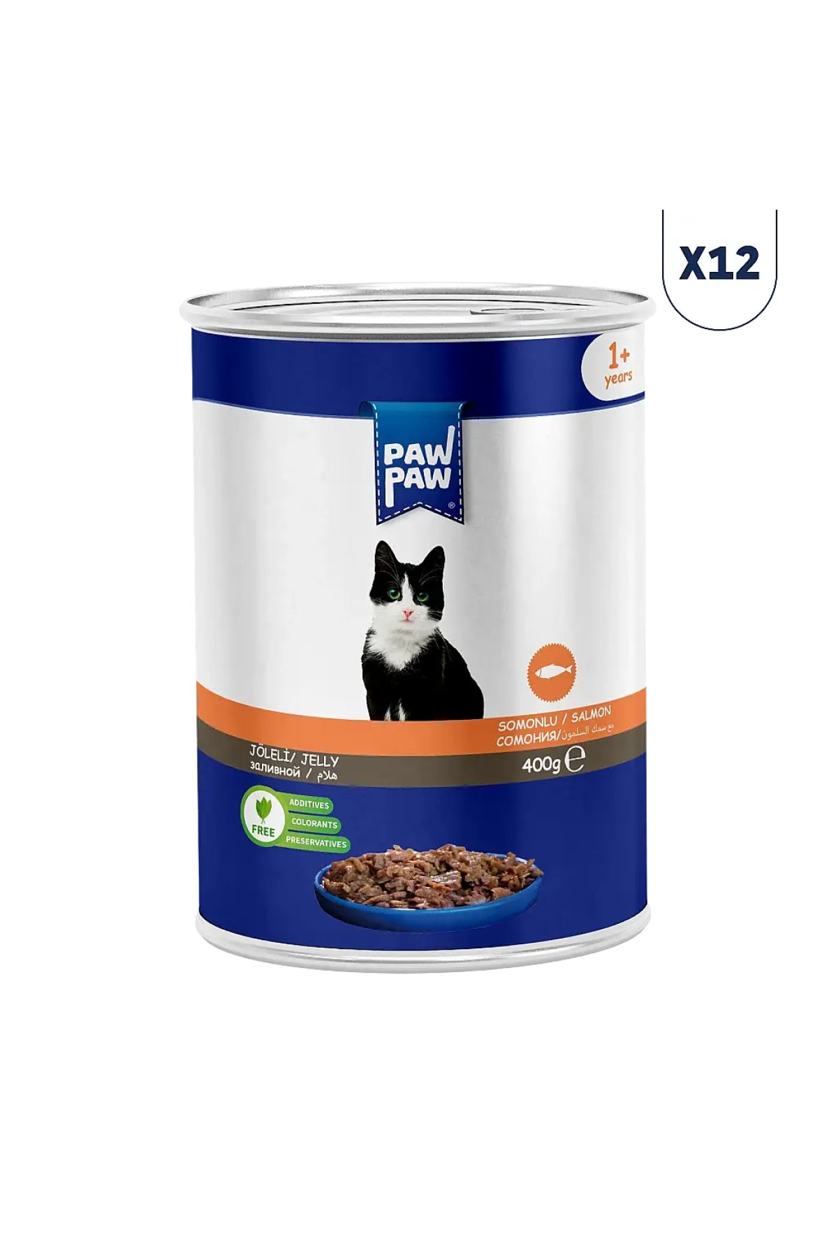 Somonlu Yetişkin Kedi Konserve Maması 400 gr 12'li