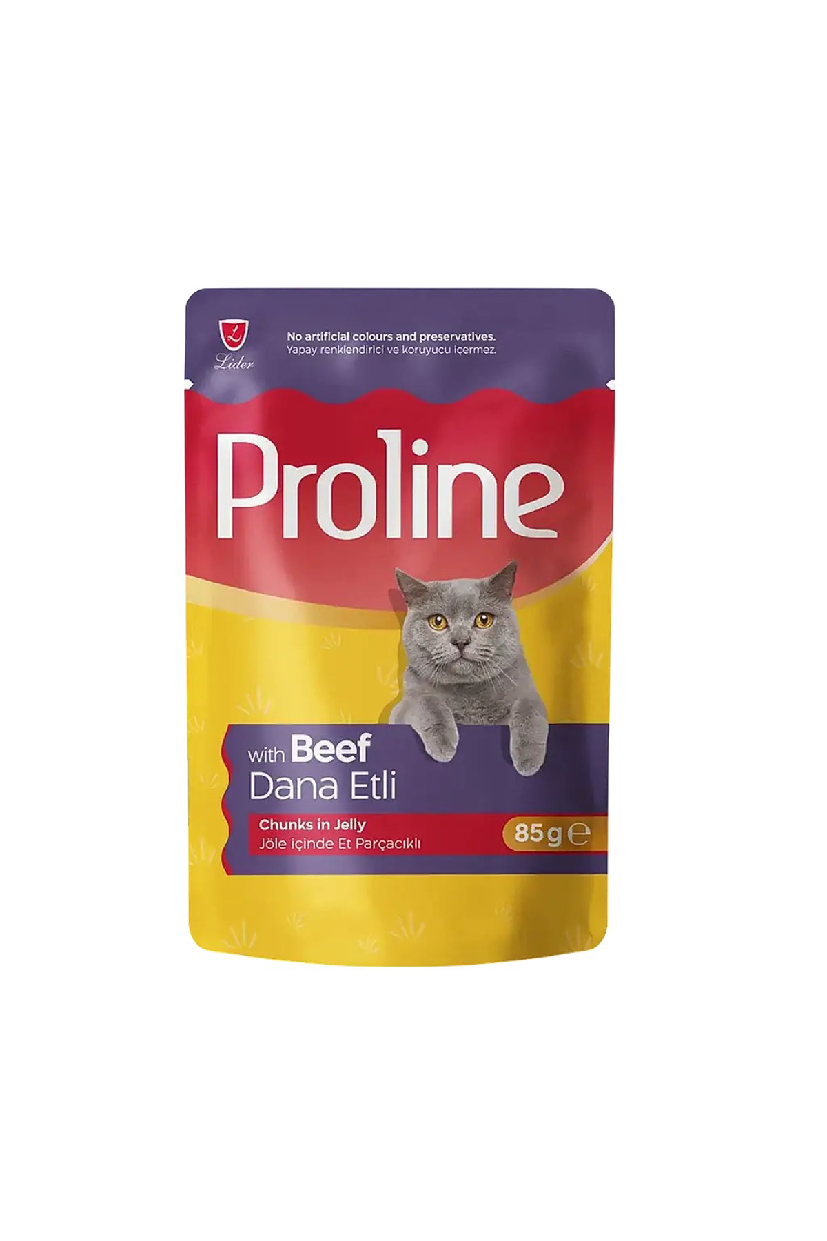 Jöle İçinde Dana Etli Yetişkin Kedi Pouch 85 gr