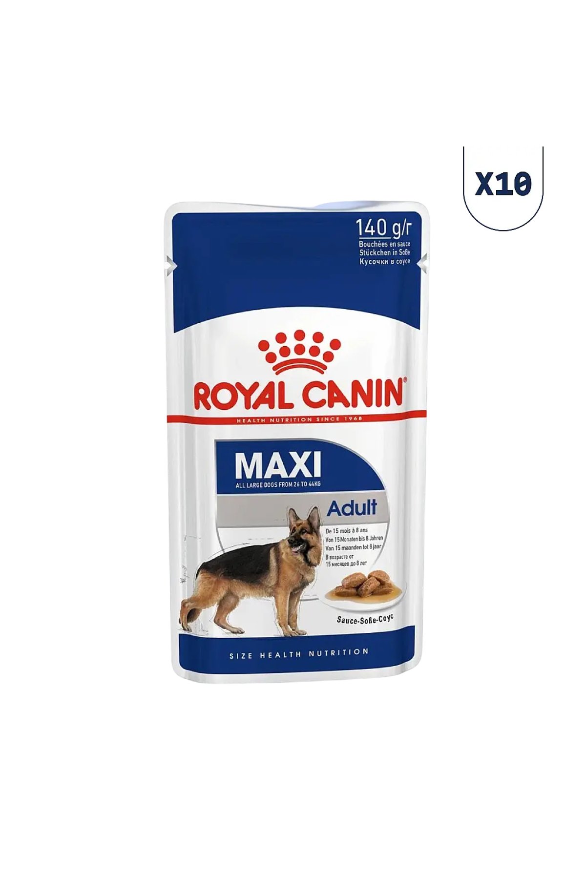 Sos İçinde Büyük Irk Yetişkin Köpek Konservesi 140 gr 10'lu