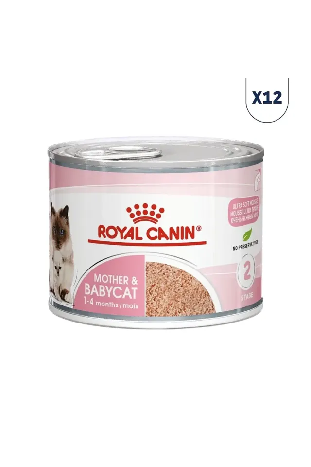 Mother&Babycat Ezme Yavru Kedi Konservesi 195 gr 12'li