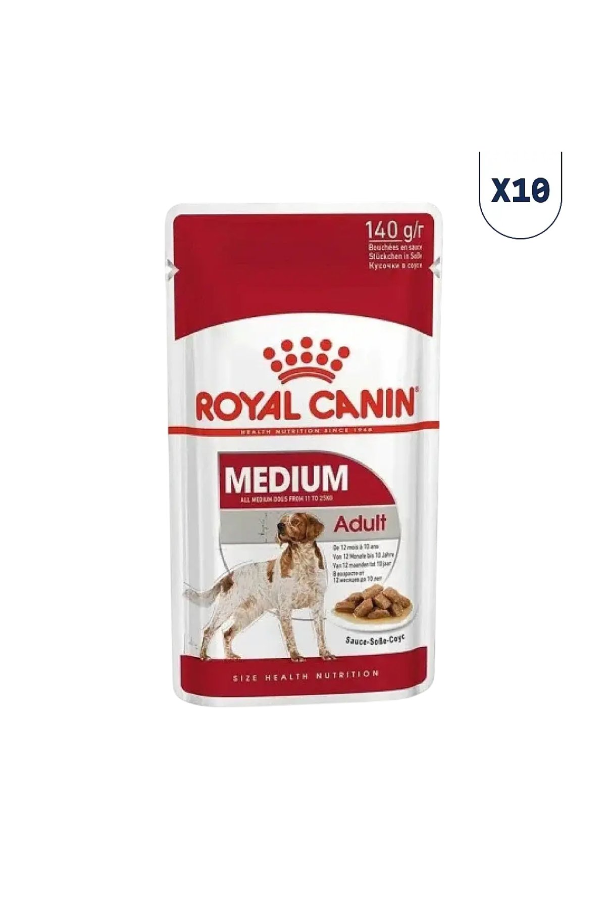 Medium Orta Irk Yetişkin Köpek Konservesi 140 gr 10'lu