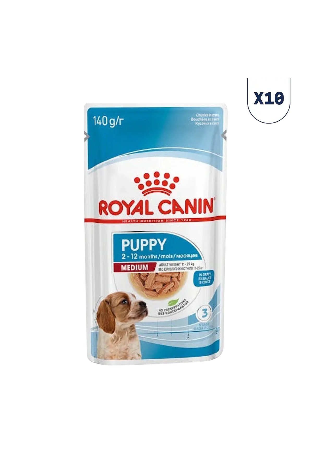 Medium Orta Irk Yavru Köpek Konservesi 140 gr 10'lu