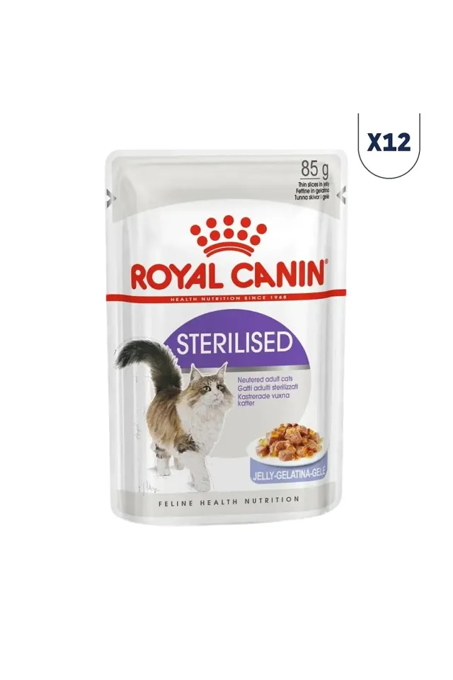 Jöle İçinde Kısırlaştırılmış Yetişkin Kedi Konservesi 85 gr 12'li