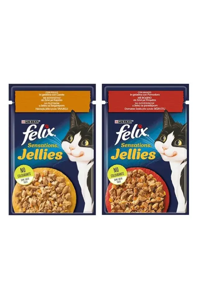 Jellies Karışık Kedi Konservesi 85gr 26lı