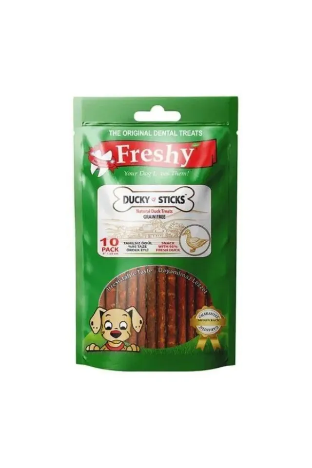 Ducky Sticks Ördekli Tahılsız Köpek Ödülü 100gr 10lu
