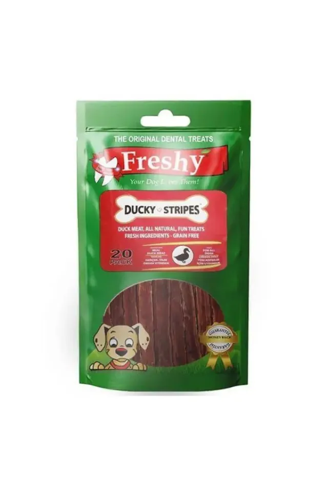 Ducky Stripes Ördekli Çubuk Köpek Ödülü 80gr 20li