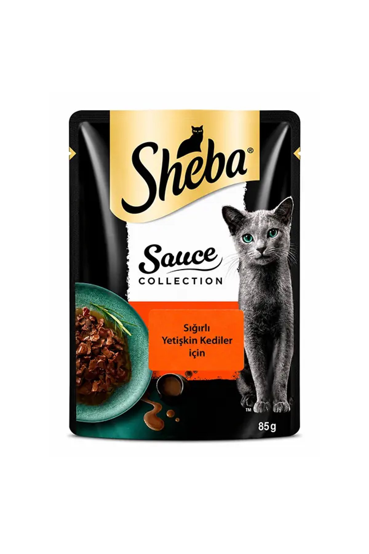 Sheba Pouch Soslu Parça Sığır Etli Yetişkin Yaş Kedi Maması 85gr