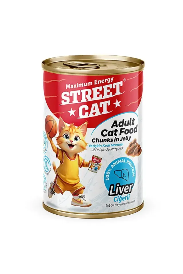 Parça Etli Jöleli Ciğerli Konserve Yetişkin Kedi Maması 400gr