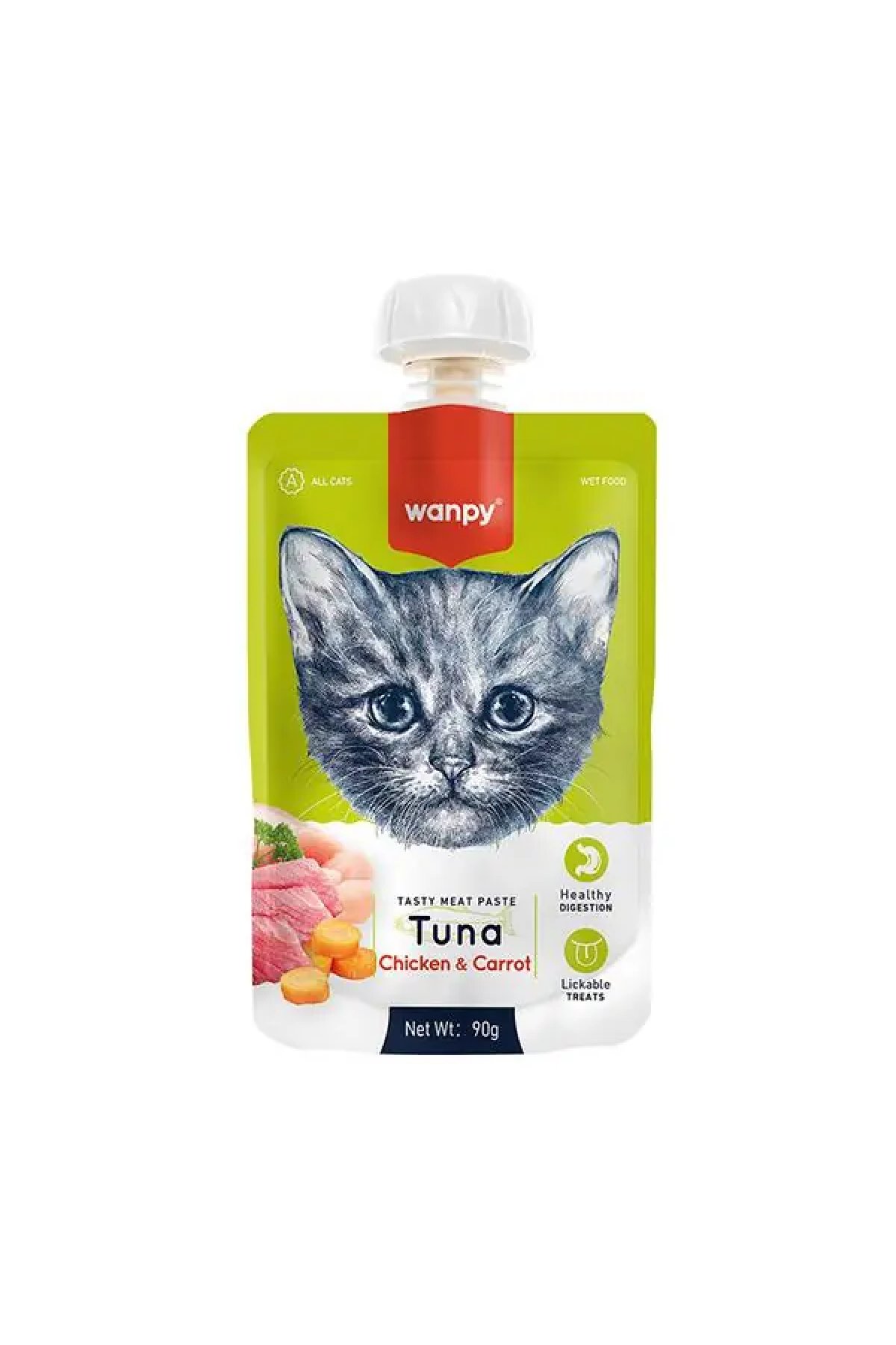 Taze Ton Balıklı ve Tavuklu Kedi Et Ezmesi 90gr 10lu
