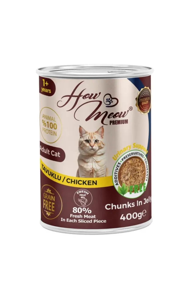 Tavuklu Jöleli Parça Etli Yetişkin Kedi Konservesi 400 Gr