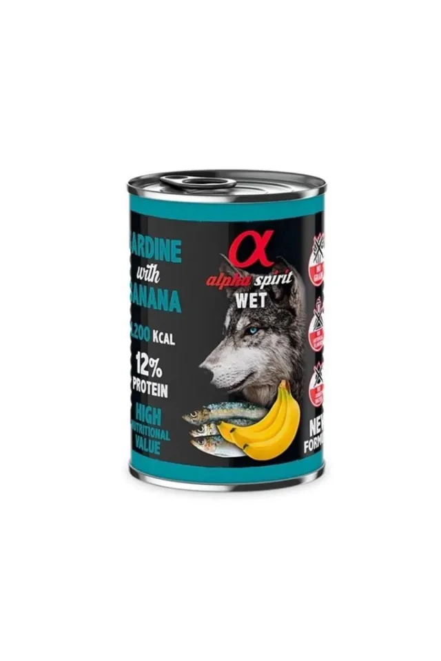 Yetişkin Köpek Konservesi Sardalyalı Muzlu 400 gr