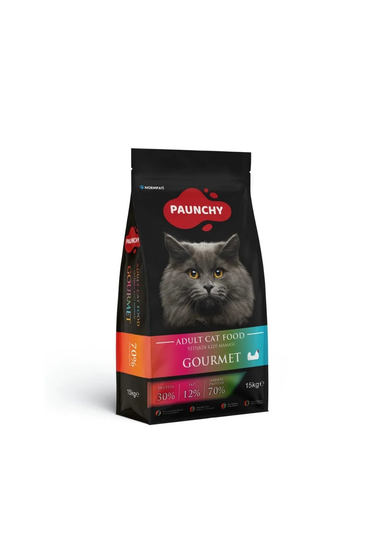 Paunchy Gourmet Tavuk Etli Kedi Maması 15 Kg