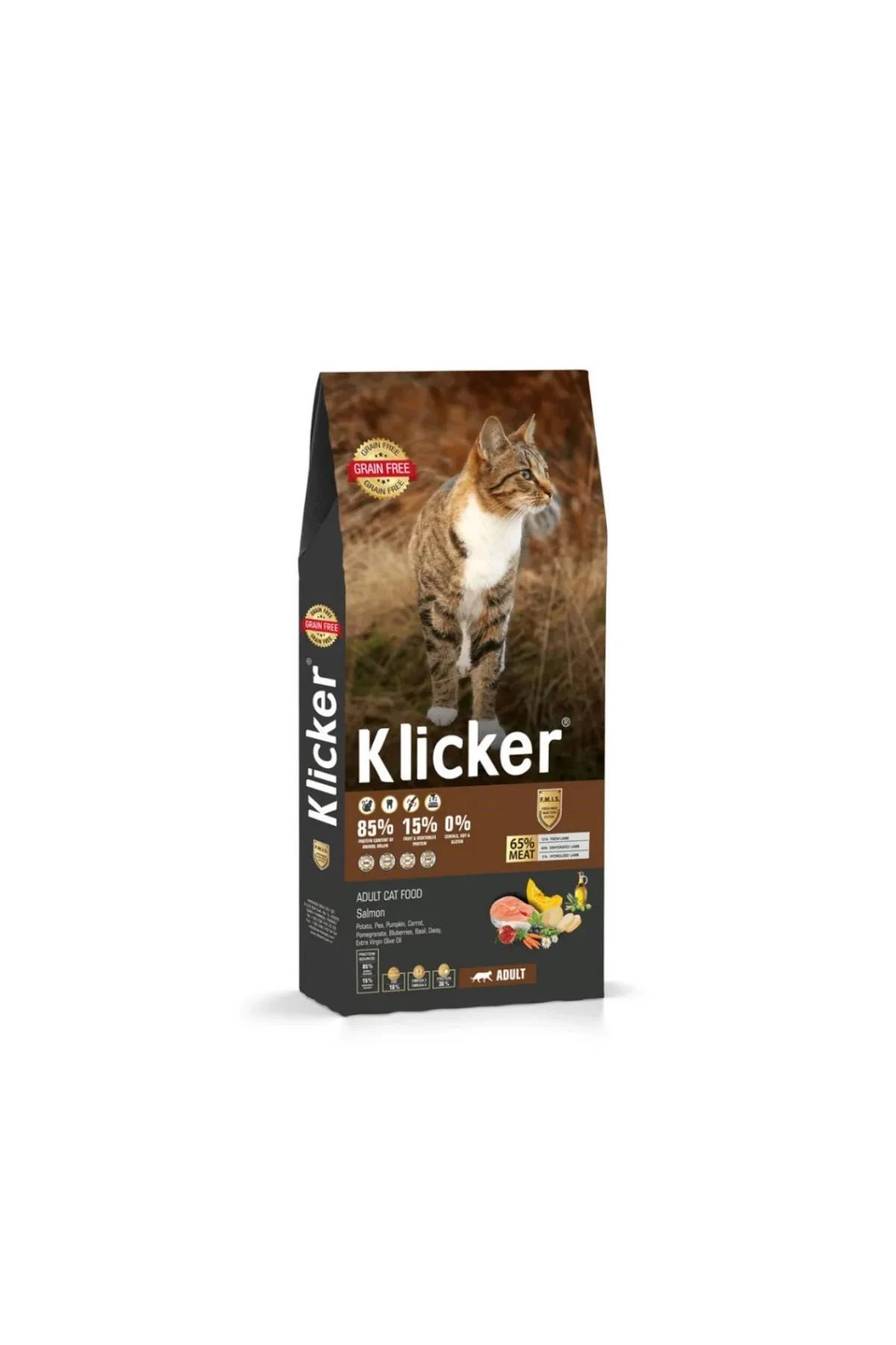 Klicker Yetişkin Kedi Maması Somonlu 1Kg