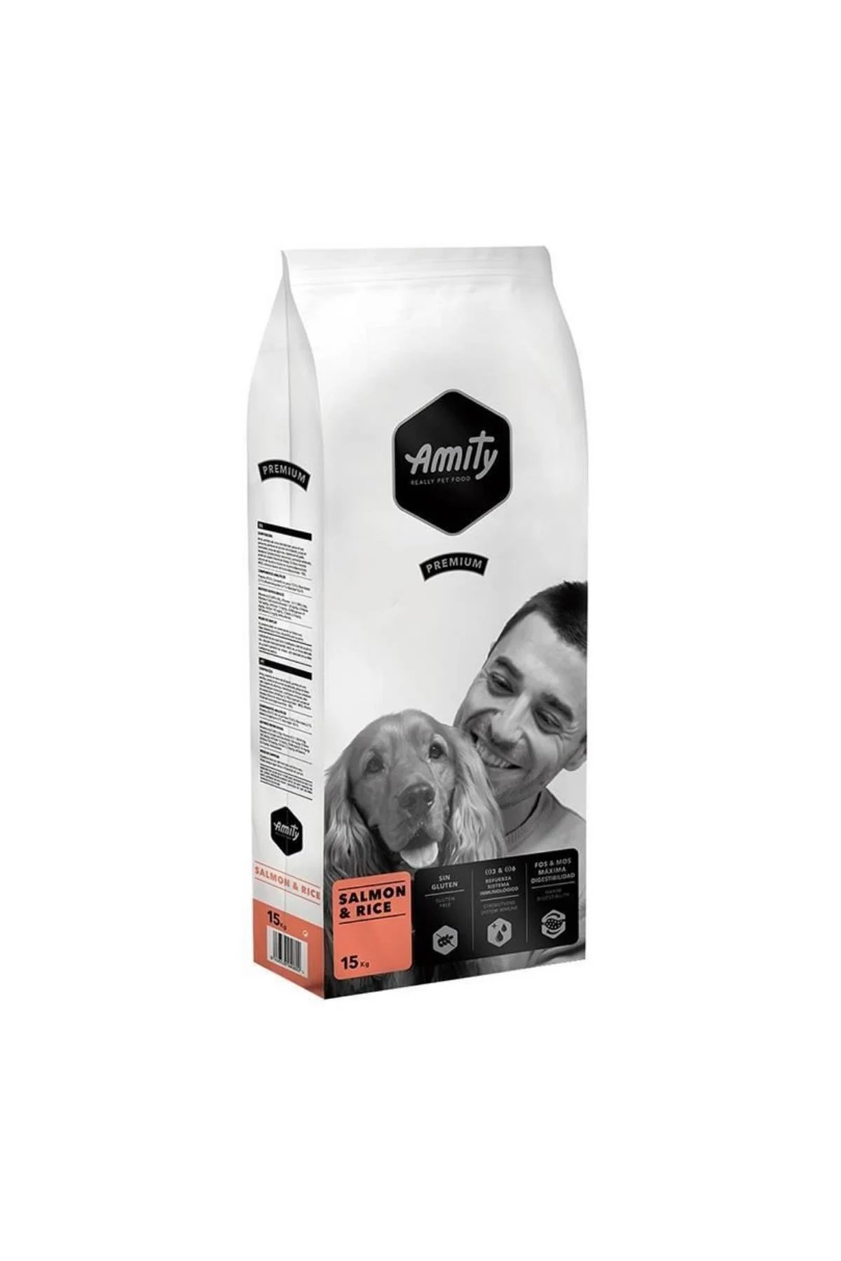 Amity Somonlu Ve Pirinçli Yetişkin Köpek Maması 15 Kg