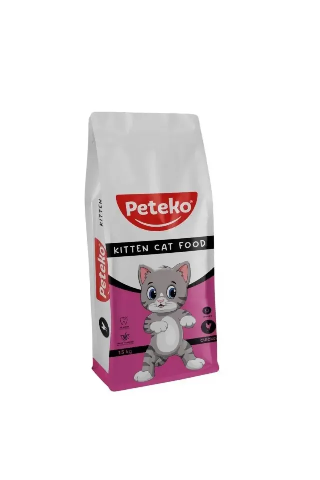 Peteko Kitten Tavuklu Yavru Kedi Maması 15 Kg