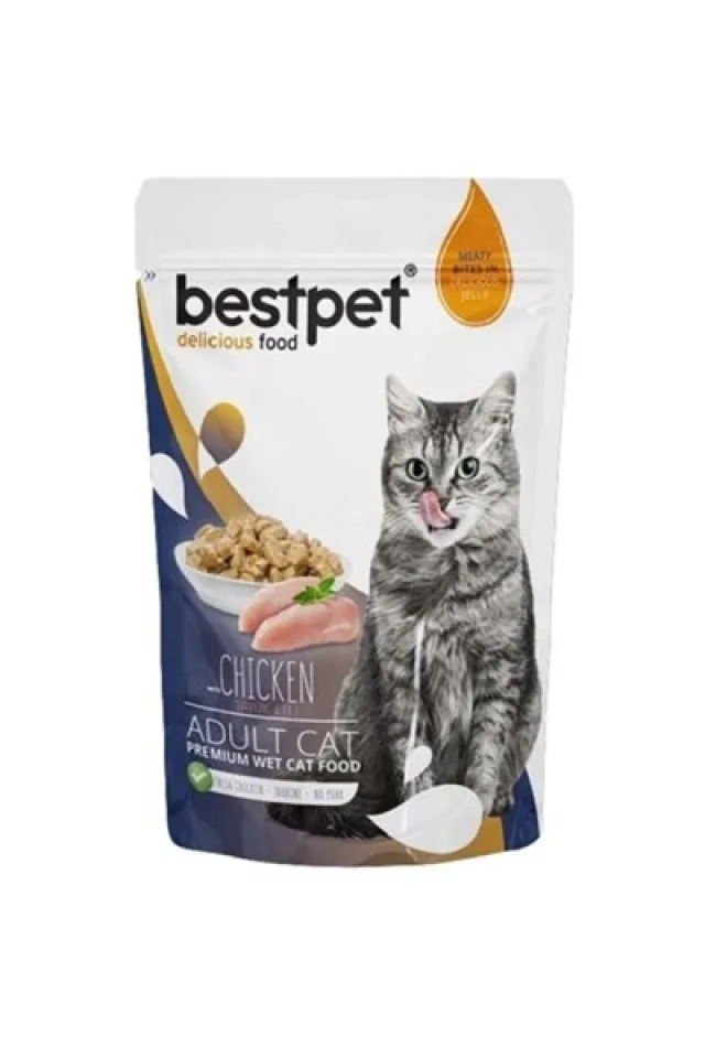 Tavuk Etli Jelly Pouch Yetişkin Kedi Yaş Maması 85 G