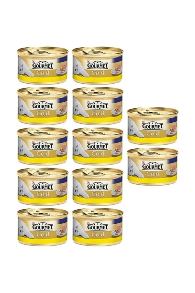 Gourmet Gold Kiyilmiş Tavuk Etli Yetişkin Kedi Konservesi 85 Gr 12 Adet