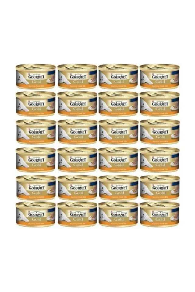 Gourmet Gold Kiyilmiş Hindi Etli Yetişkin Kedi Konservesi 85 Gr 24 Adet
