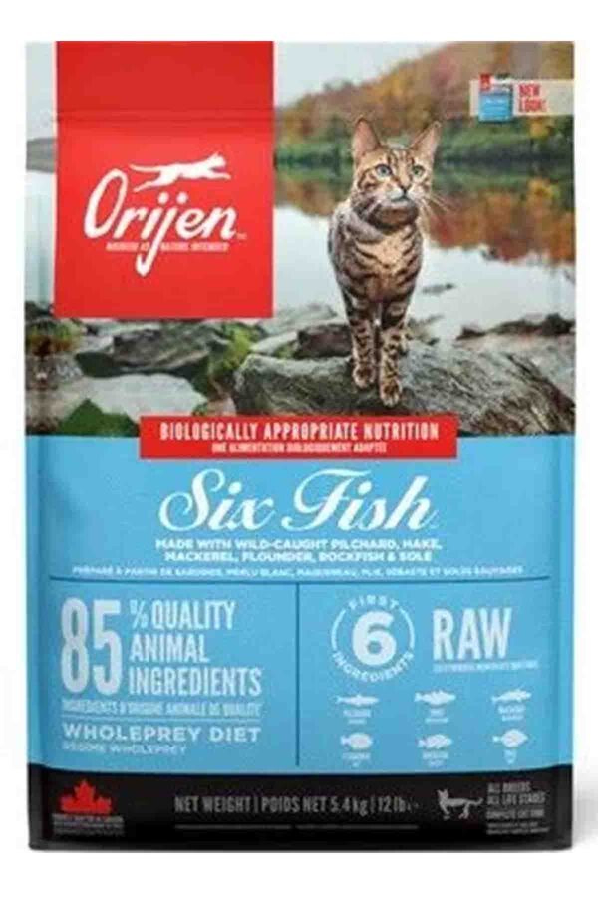 Six Fish Tahılsız Balıklı Yetişkin Kedi Maması 5,4kg
