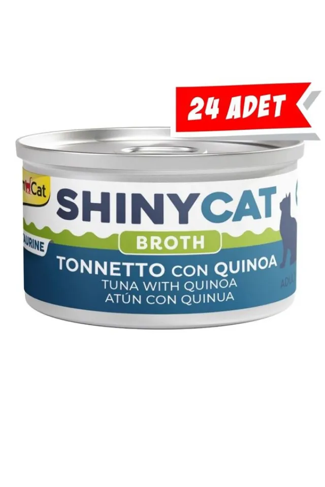 Shinycat Broth Kinoalı Ton Balıklı Kedi Konservesi 70gr (24 Adet)