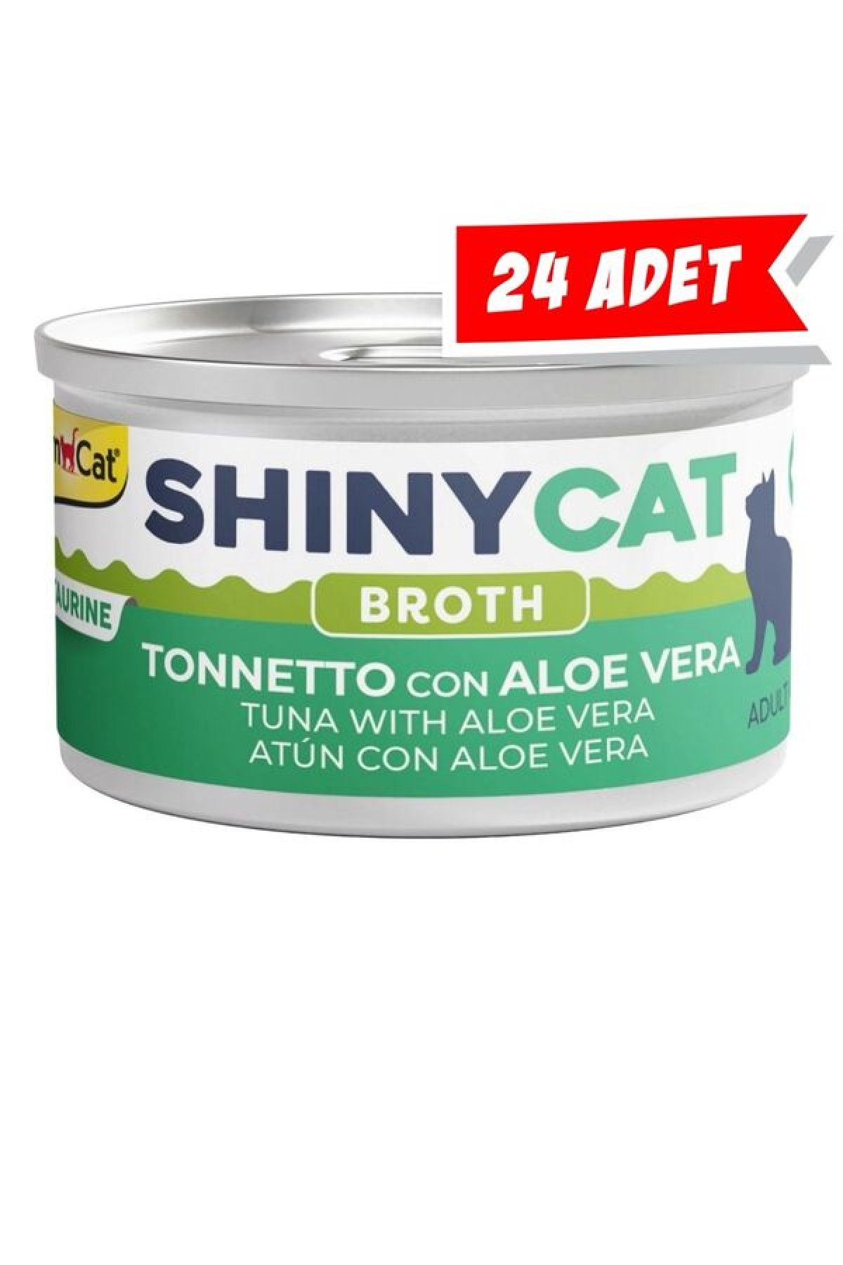 Shinycat Broth Aloe Veralı Ton Balıklı Kedi Konservesi 70gr (24 Adet)