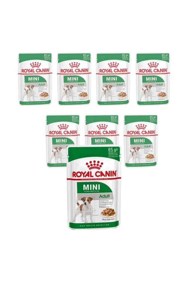 Mini Adult Soslu Köpek Konservesi 85 gr (12 Adet)