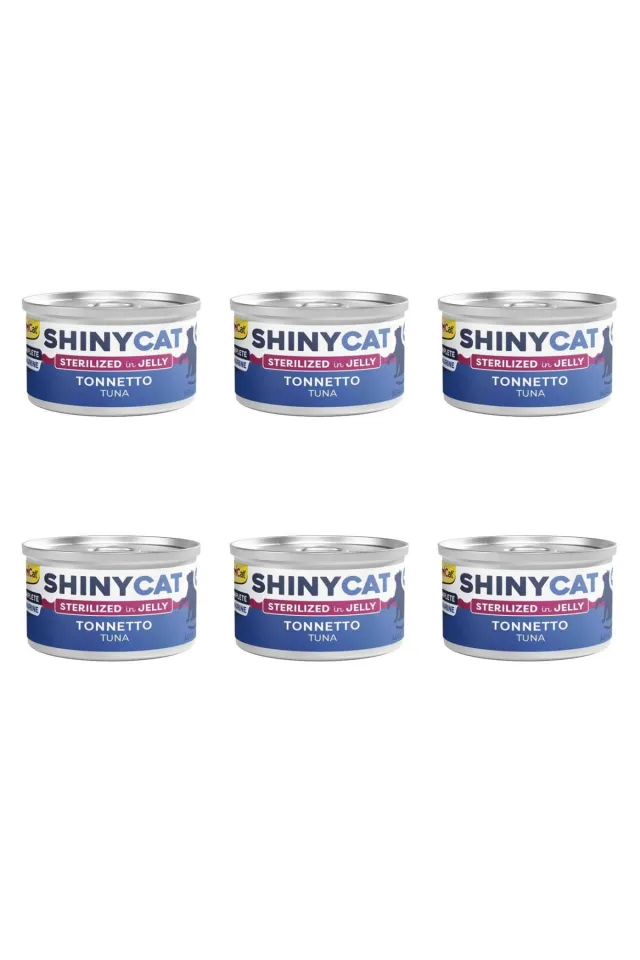 Shinycat Ton Balıklı Kısırlaştırılmış Konserve Kedi Maması 70 Gr (6 Adet)