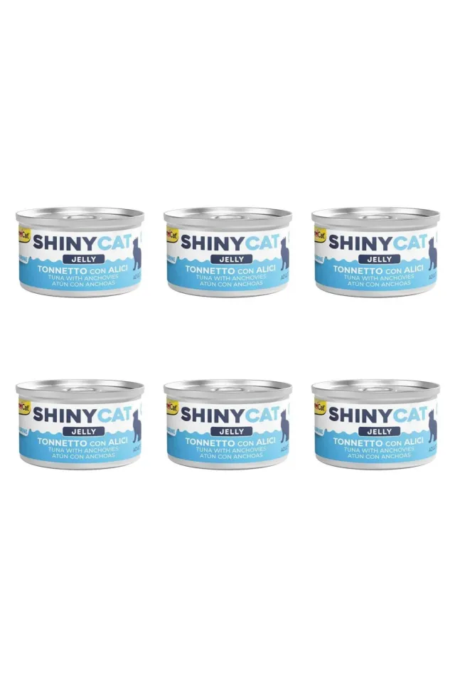 Shinycat Ançüezli Ton Balıklı Konserve Kedi Maması 70 Gr (6 Adet)