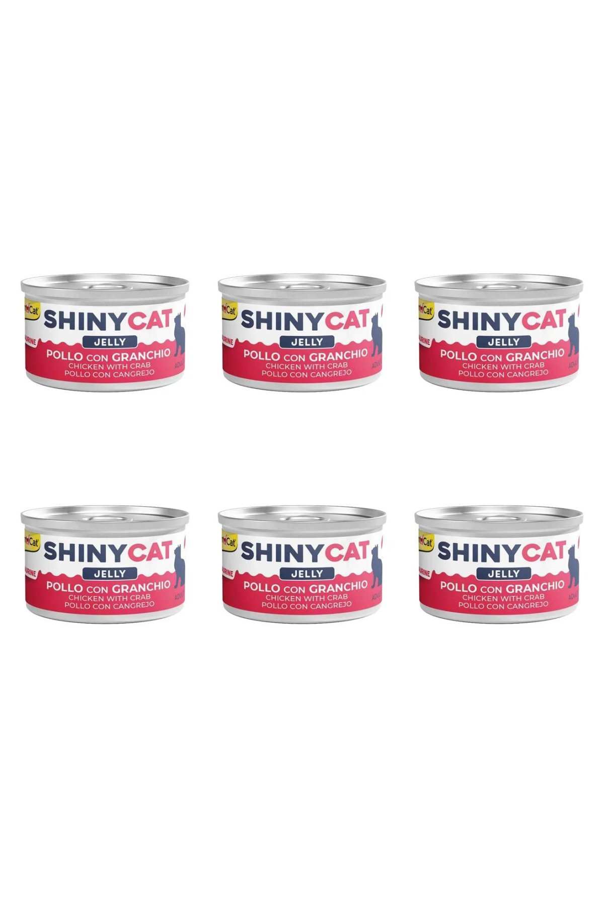 Shinycat Tavuklu Ve Yengeçli Konserve Kedi Maması 70 Gr (6 Adet)