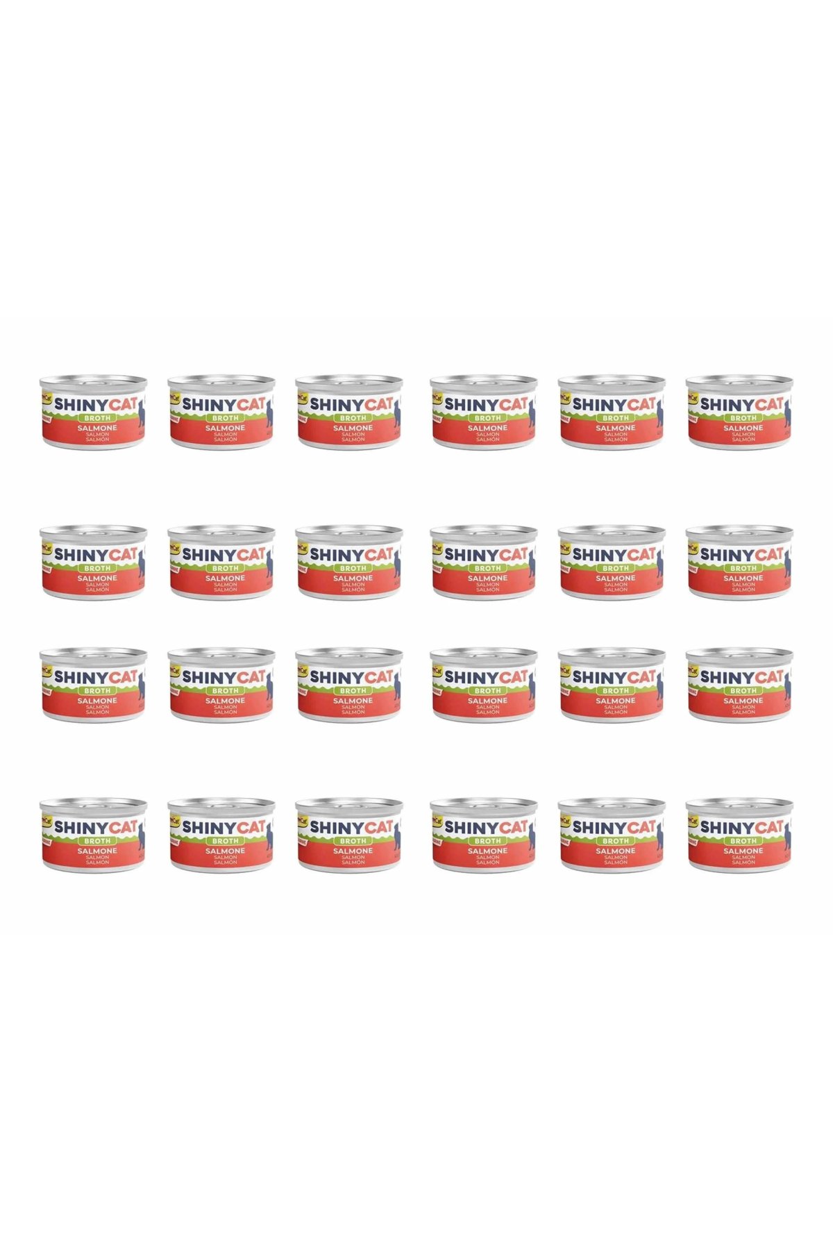 Shinycat Broth Somonlu Konserve Kedi Maması 70 Gr (24 Adet)
