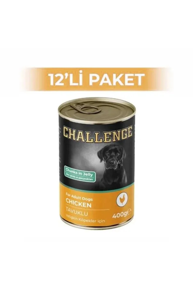 Tavuklu Köpek Konservesi 400 g (12 Adet)