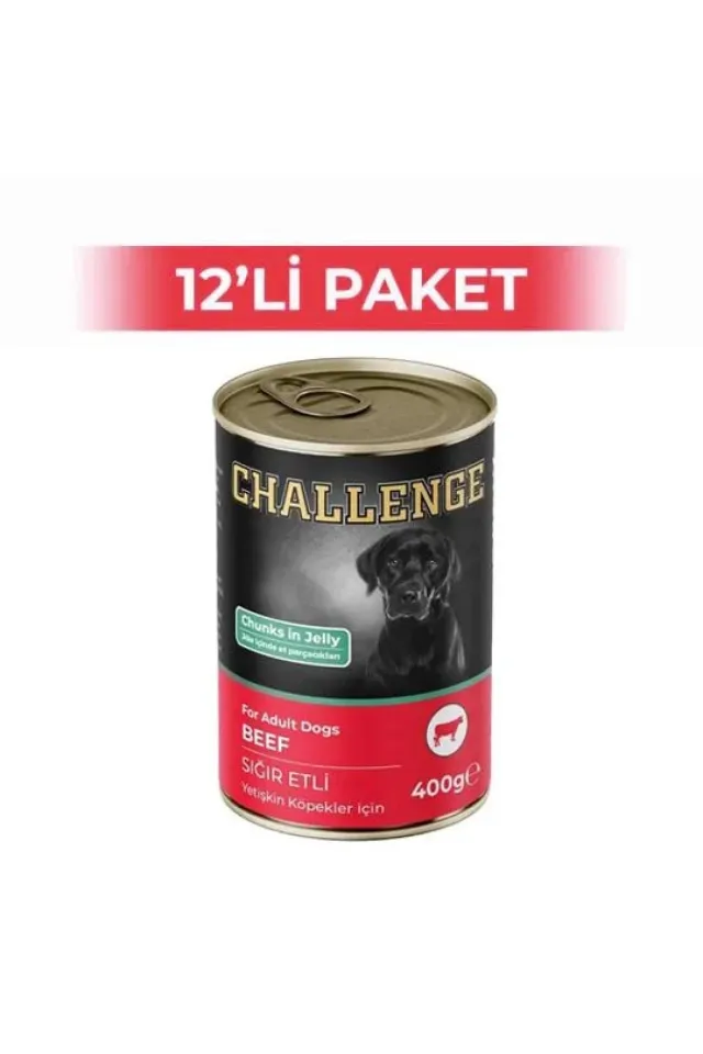 Sığır Etli Köpek Konservesi 400 g (12 Adet)