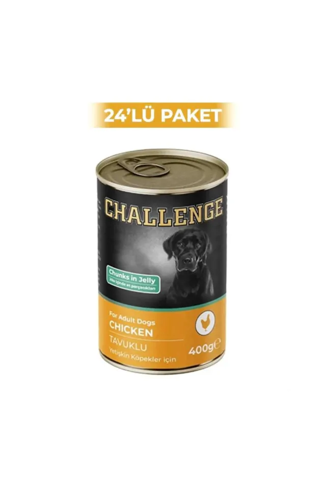 Tavuklu Köpek Konservesi 400 g (24 Adet)