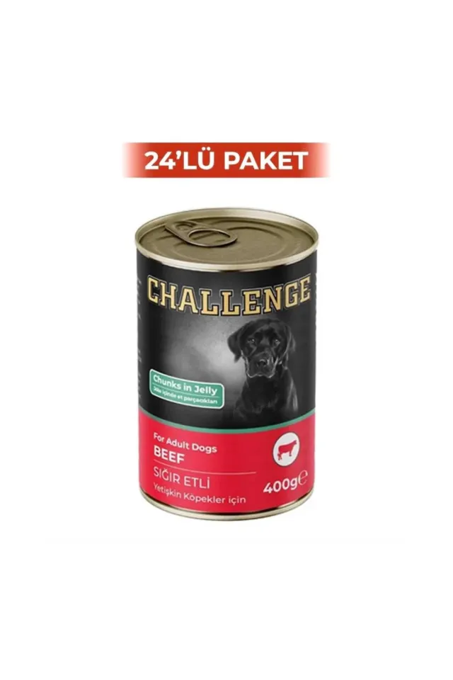 Sığır Etli Köpek Konservesi 400 g (24 Adet)