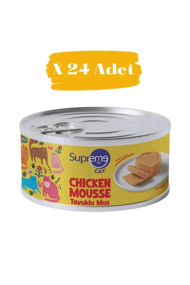 Mousse Tavuklu Kedi Konservesi 85 gr (24 Adet)