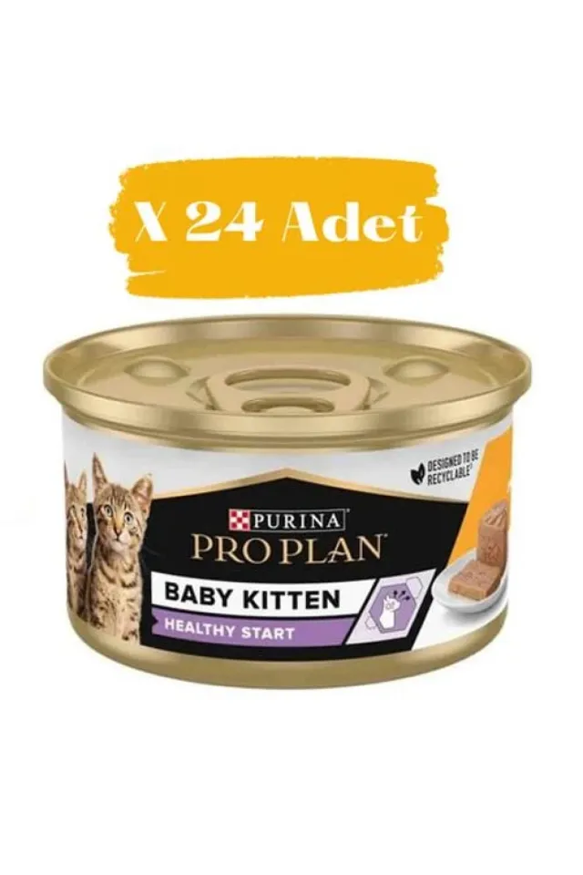 Baby Kitten Tavuklu Yetişkin Kedi Konservesi  85 gr (24 Adet)