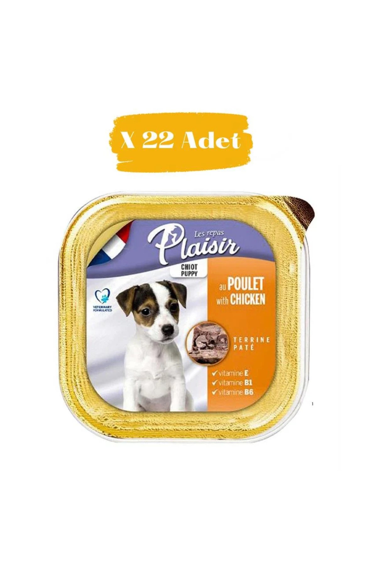 Pate Tavuklu Yavru Köpek Konservesi 150 Gr (22 Adet)