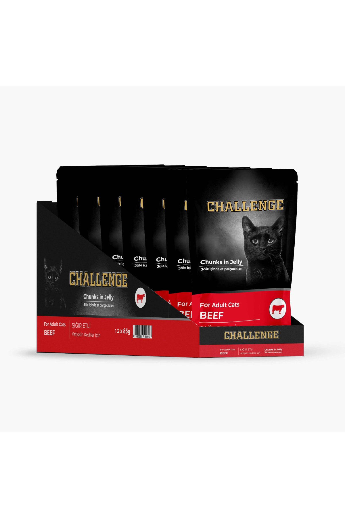 Sığır Etli Pouch Kedi Konservesi 85 g (12 Adet)