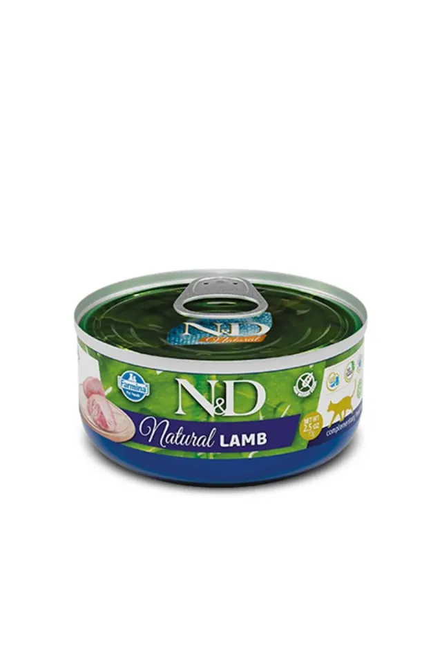 Naturel Kuzu Etli Tahılsız Yetişkin Kedi Konservesi  70 g