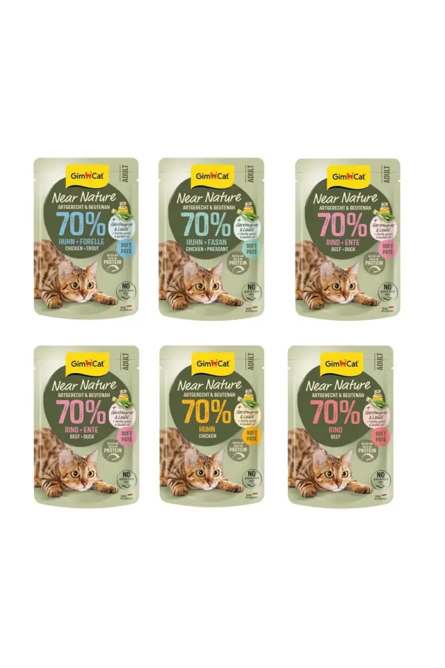 Near Nature Karışık Lezzet Pate Konserve Kedi Maması 85 gr (6 Adet)