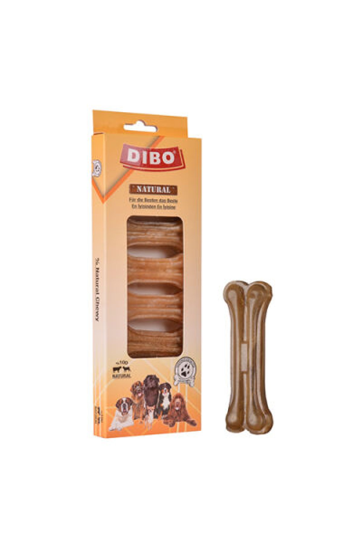 Natürel Press Kemik Köpek Ödülü 8'li 20-25 Gr 7 Cm