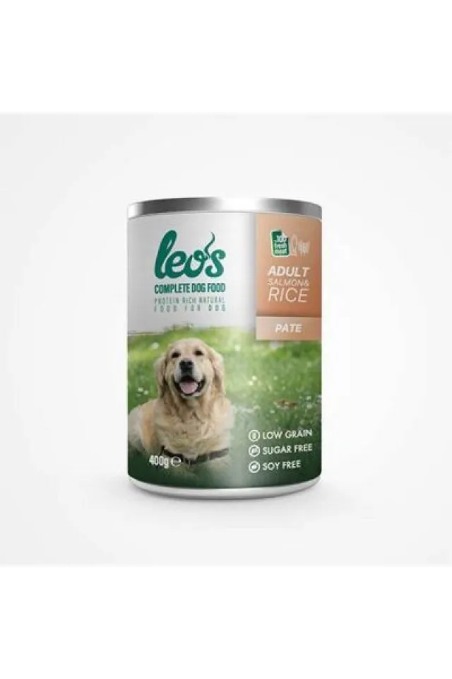 Somonlu ve Pirinçli Pate Yetişkin Köpek Konservesi 24 Adet 400 Gr