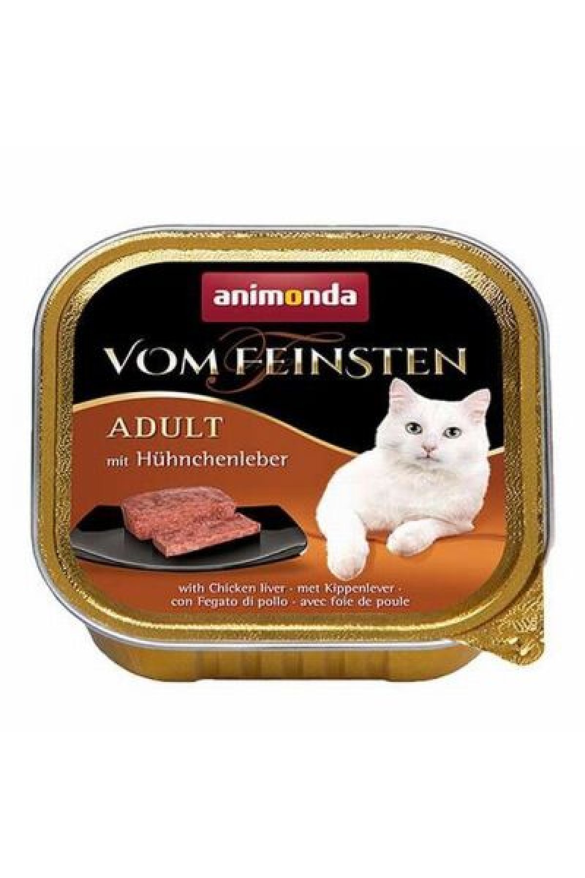 Vom Feinsten Tavuklu ve Ciğerli Yetişkin Kedi Konservesi 100 Gr