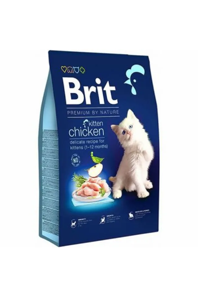 Brit Premium By Nature Kitten Tavuklu Yavru Kedi Maması 8 Kg