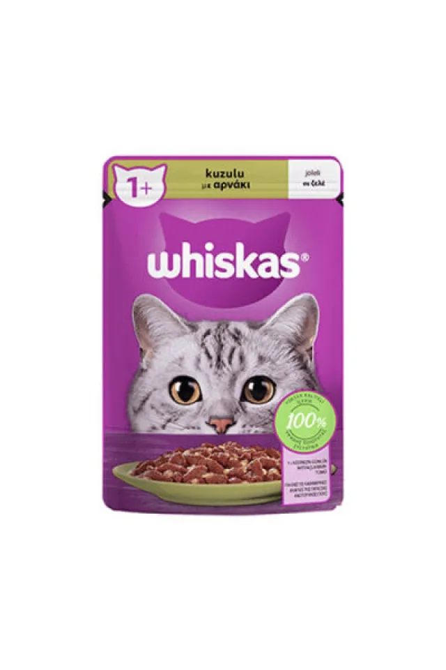 Pouch Jöle İçinde Kuzulu Yetişkin Kedi Konservesi 28 Adet 85 Gr