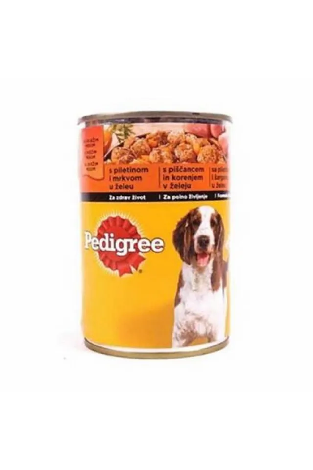 Tavuklu ve Havuçlu Yetişkin Köpek Konservesi 12 Adet 400 Gr