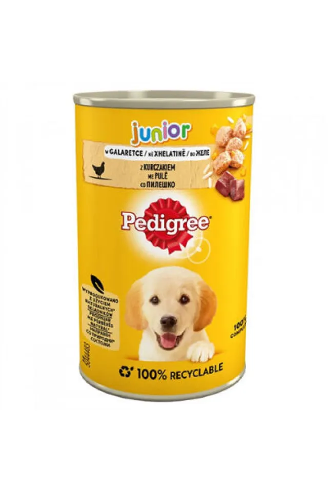 Junior Tavuklu Soslu Yavru Köpek Konservesi 400 Gr